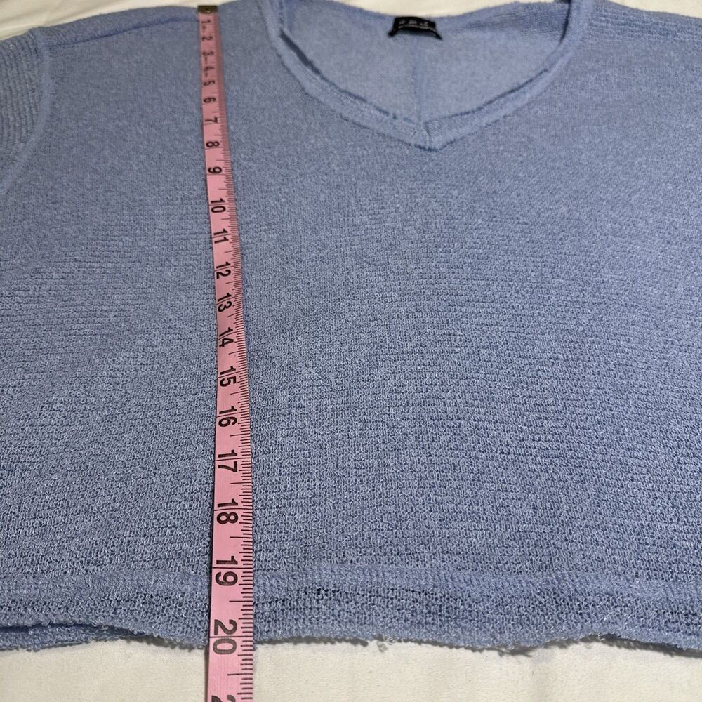 Urban Outfitters Sweater Womens S Crop V neck Long Sleeve Oversized Loose Knit - Picture 4 of 9